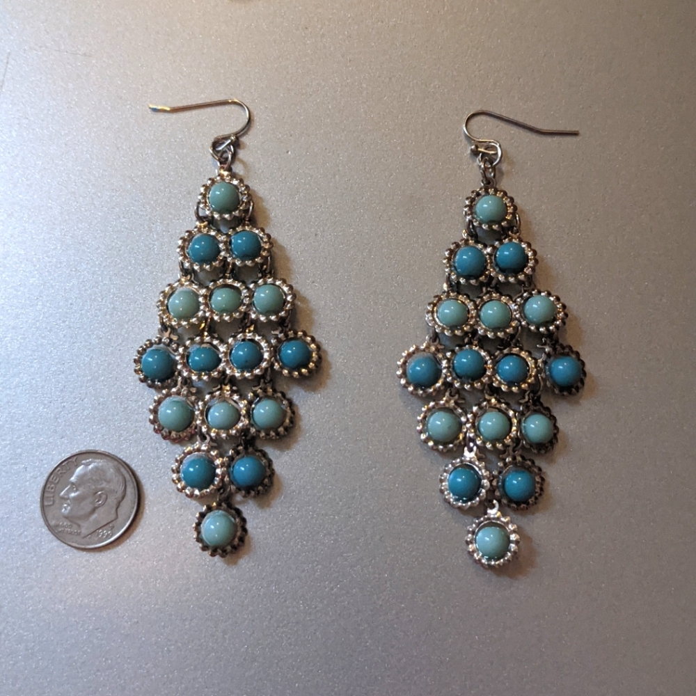 Turquoise chandelier earrings